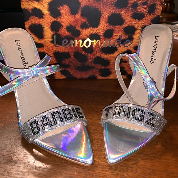 New Barbie ✨ Tingz Rhinestone Holo Stiletto Heels - Picture 8 of 8